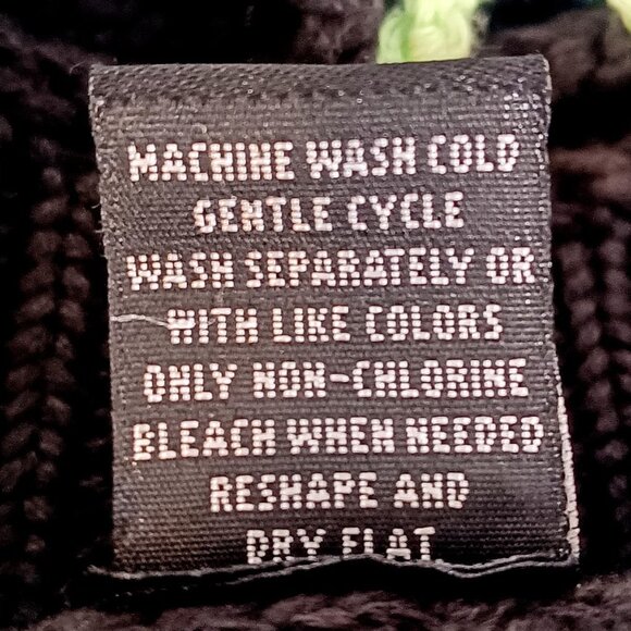 Vintage Relativity Black Cotton Crochet Tie-Front Cardigan Sweater - Picture 8 of 8